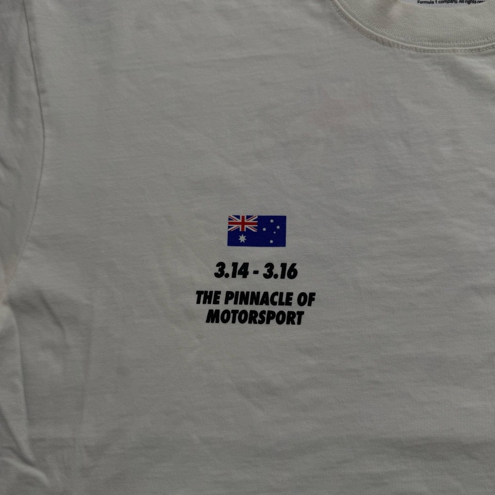PacSun Formula 1 Melbourne Australia 2025 Official Licensed Shirt White Size L - Picture 3 of 8